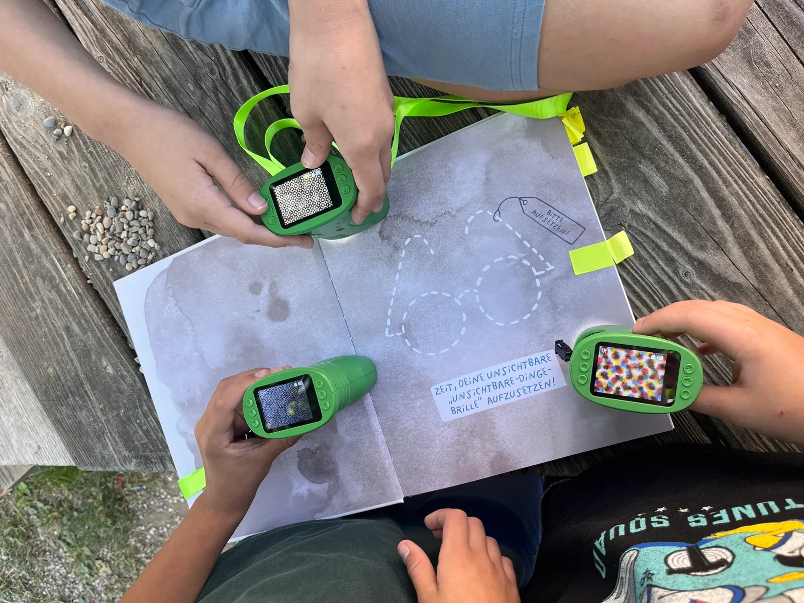 Schulklasse bei einem Workshop im Pop-up Science Center